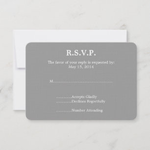 Piano Wedding RSVP Karte