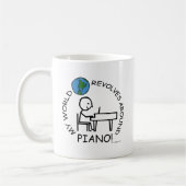 Piano - Weltumdrehungen Kaffeetasse (Links)