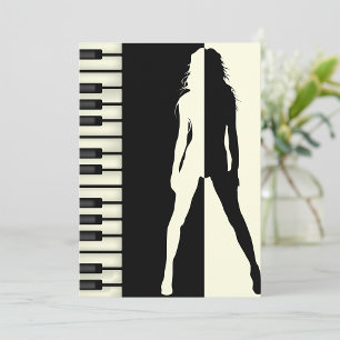 Piano Woman Einladung