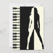 Piano Woman Einladung (Vorderseite)