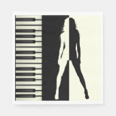 Piano Woman Serviette (Vorderseite)