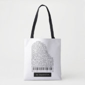 Piano Word Cloud-Geschenk für Klavierlehrer Tasche (Vorderseite)