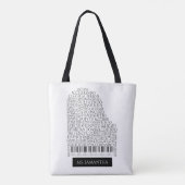 Piano Word Cloud-Geschenk für Klavierlehrer Tasche (Rückseite)