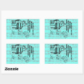 Piano Zombie Explode Rechtecksticker Rechteckiger Aufkleber (Blatt)