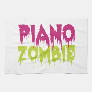 Piano Zombie Geschirrtuch