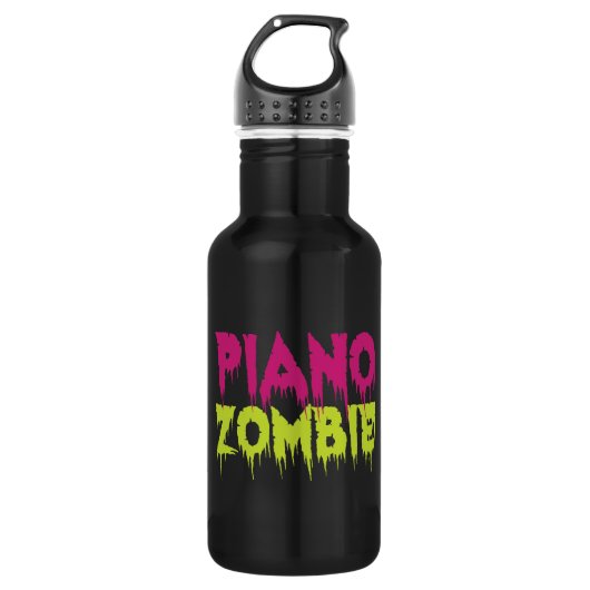 Piano Zombie Trinkflasche (Vorderseite)