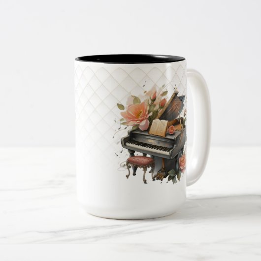 Piano Zweifarbige Tasse (VorderseiteRechts)