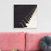 Pianoforte Wrapped Canvas Leinwanddruck (Insitu (Wohnzimmer))