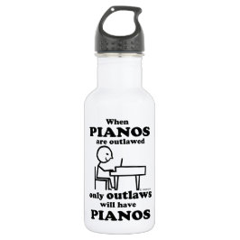 Pianos Outlawed Trinkflasche