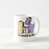 Pianosaurus Klavier Kaffeetasse (VorderseiteRechts)