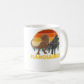 Pianosaurus Pianist Player Piano Kaffeetasse (VorderseiteRechts)