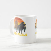 Pianosaurus Pianist Player Piano Kaffeetasse (Vorderseite Links)