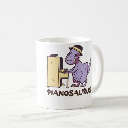 Pianosaurus Piano Kaffeetasse (VorderseiteRechts)