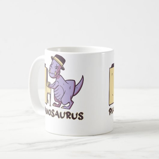Pianosaurus Piano Kaffeetasse (Vorderseite Links)