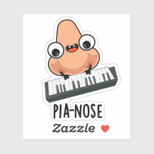 Pianose Funny Piano Nose Pub Aufkleber (Blatt)