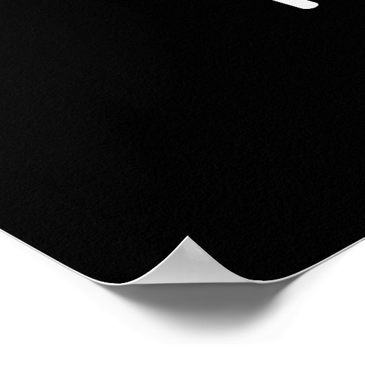 Pianose Funny Piano Nose Pun Dark BG Poster (Ecke)