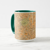 Pianta di Milano - Karte von Mailand, Italien Tasse (Vorderseite Links)