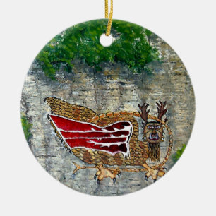 Piasa Bird Illinois Native American Legende Keramikornament