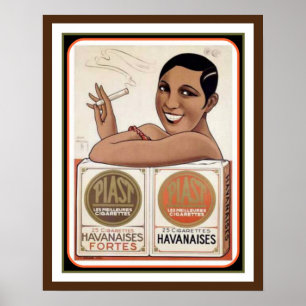Piast Havanaises Vintage Ad Poster 12 x 16