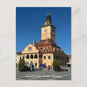 Piata Sfatului, Brasov, Rumänien, an einem Feiertagspostkarte