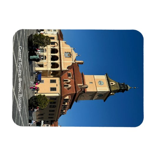 Piata Sfatului, Brasov, Rumänien Magnet (Horizontal)