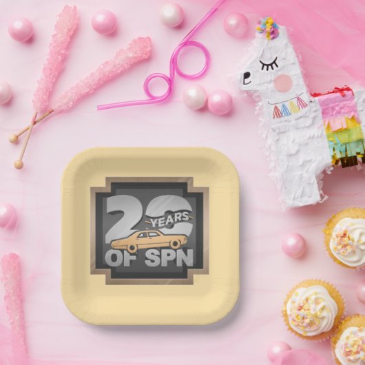 Piatti 20 anni di Supernatural Pappteller (Party)