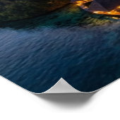 Piaynemo Night Starry Sky Raja Ampat Galaxy Art Poster (Ecke)