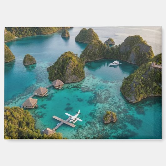 Piaynemo Raja Ampat Inseln Paradies Blick Kunst Magnet (Vorderseite)