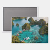 Piaynemo Raja Ampat Inseln Paradies Blick Kunst Magnet (Vorderseite/Rückseite)