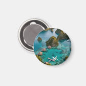 Piaynemo Raja Ampat Inseln Paradies Blick Kunst Magnet (Vorderseite/Rückseite)