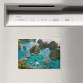 Piaynemo Raja Ampat Islands Paradise View Art Magnet (In Situ (Geschirrspüler))