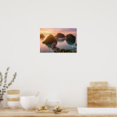 Piaynemo Sunrise Raja Ampat Tropical Island Art Poster (Küche)