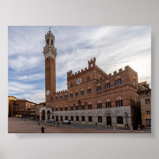 Piazza al Campo Siena Poster (Vorne)