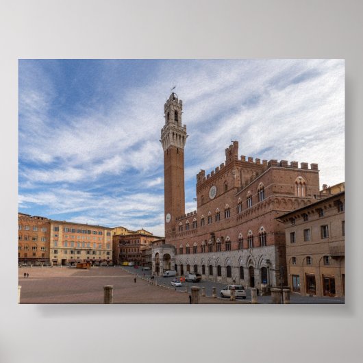Piazza al Campo Siena Poster (Vorne)