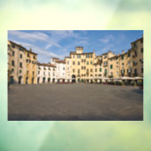 Piazza Anfiteatro Platz in Lucca - Toskana, Italie Fensteraufkleber (Blatt 3)