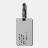 Piazza Anfiteatro Platz in Lucca - Toskana, Italie Gepäckanhänger (Rückseite vertikal)