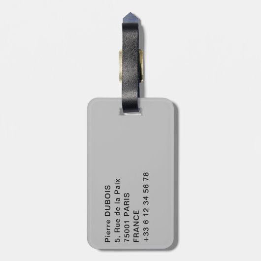 Piazza Anfiteatro Platz in Lucca - Toskana, Italie Gepäckanhänger (Rückseite vertikal)