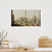 Piazza Colonna, Rom Poster (Küche)