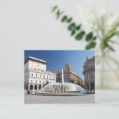 Piazza de Ferrari, Genua Postkarte (Stehend Vorderseite)