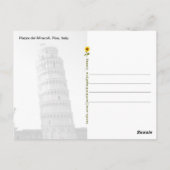 Piazza dei Miracoli, Pisa, Italien - Postkarte (Rückseite)