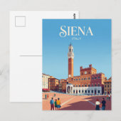 Piazza del Campo Italien Postkarte (Vorne/Hinten)