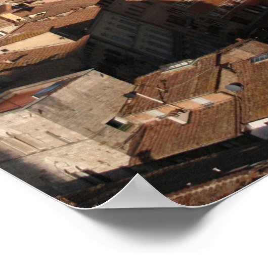Piazza del Campo Poster (Ecke)