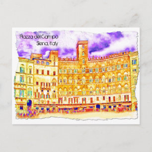 Piazza del Campo Postkarte