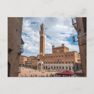 Piazza del Campo, Siena, Toskana, Italien Postkart Postkarte