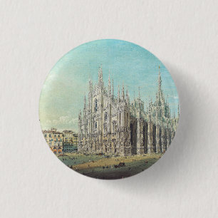 Piazza del Duomo in Mailand von Carlo Bossoli Button