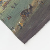 Piazza del Duomo, Mailand by Carlo Bossoli Fleecedecke (Ecke)