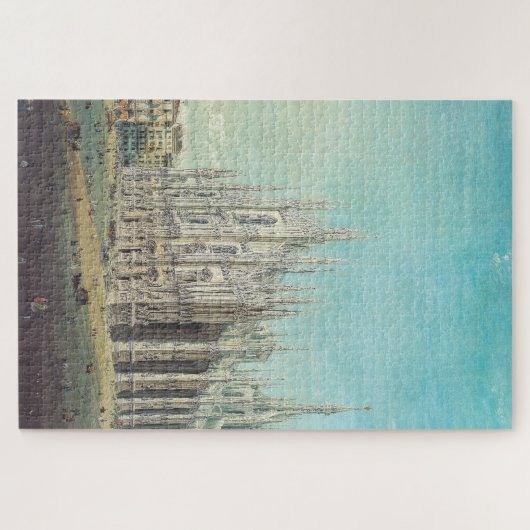 Piazza del Duomo, Mailand by Carlo Bossoli Puzzle (Horizontal)