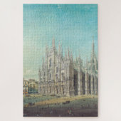 Piazza del Duomo, Mailand by Carlo Bossoli Puzzle (Vertikal)