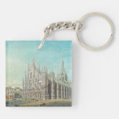 Piazza del Duomo, Mailand by Carlo Bossoli Schlüsselanhänger (Rückseite)
