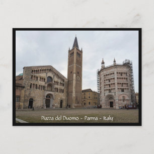 Piazza del Duomo, Parma, Italien Postkarte